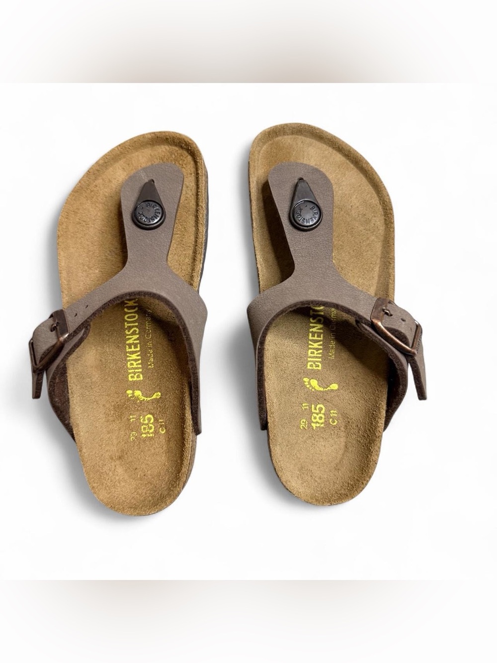 Birkenstock Brown Kids Toe-Post Sandals